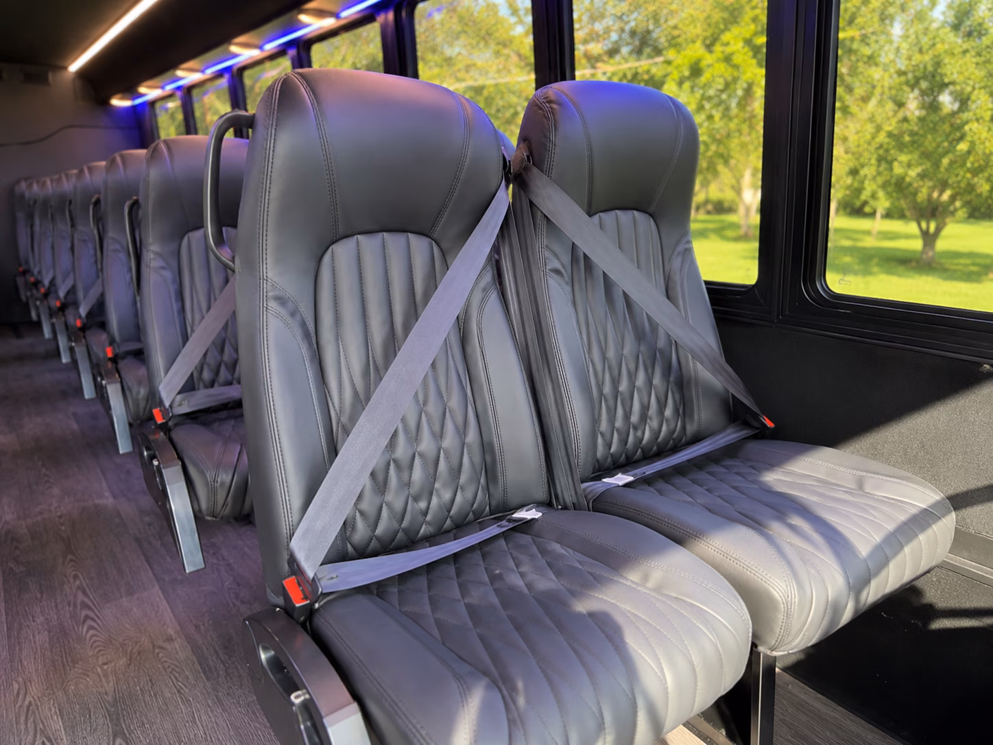 casper 20 passenger minibus inside