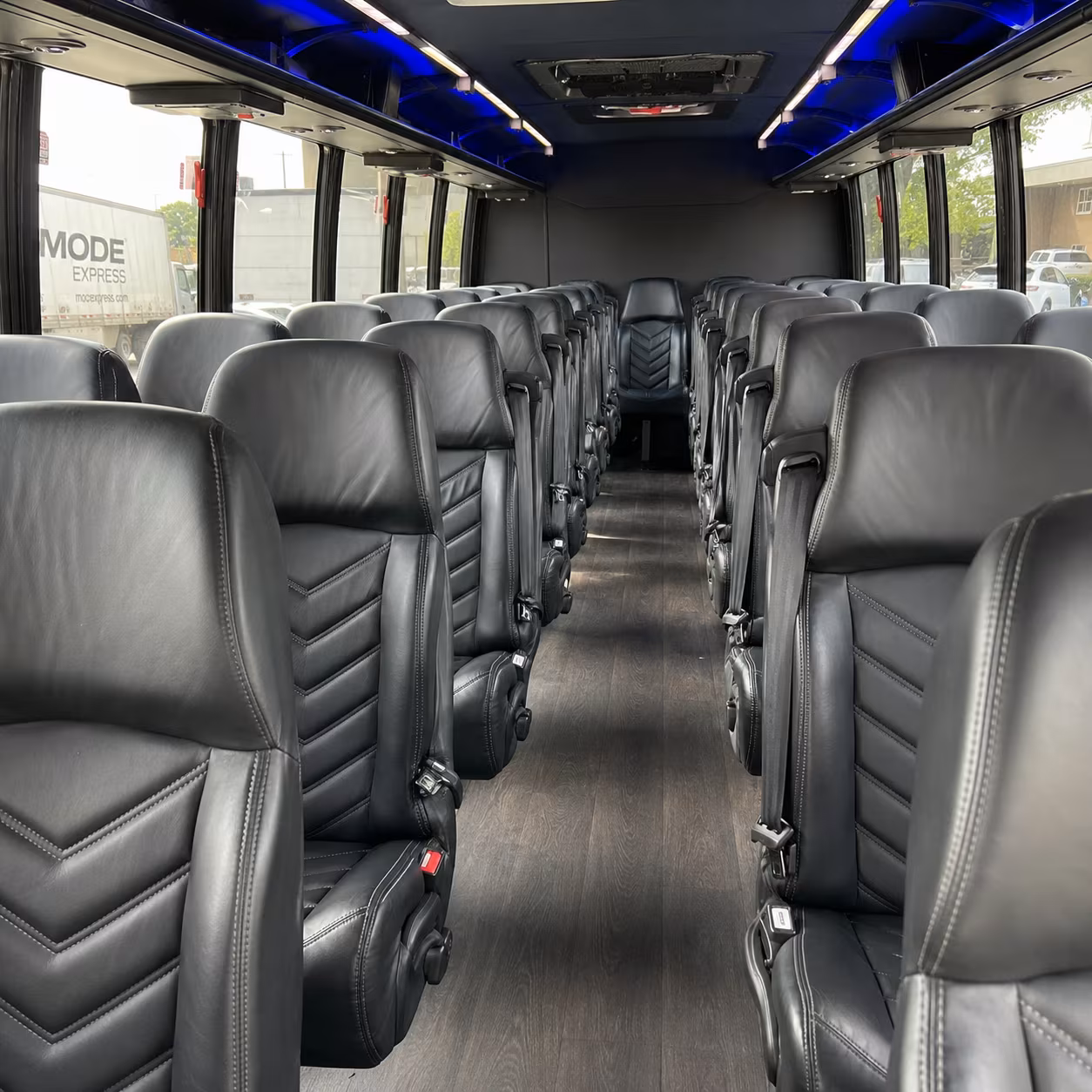 casper 28 passenger minibus interior
