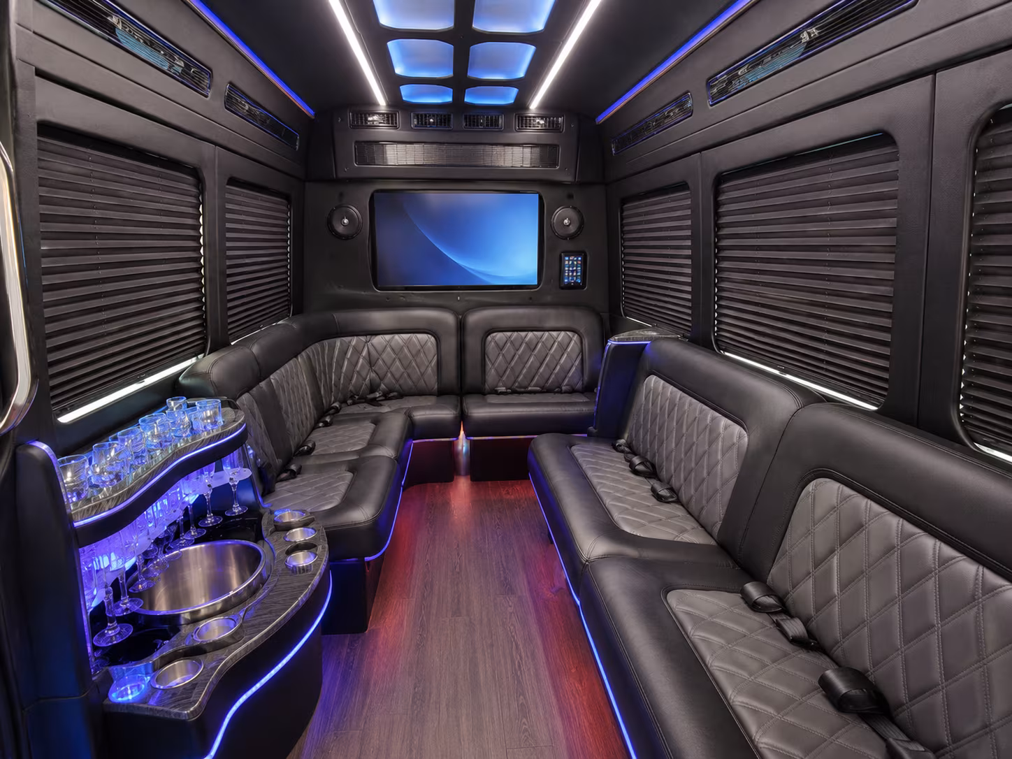 casper 56 passenger charter bus interior