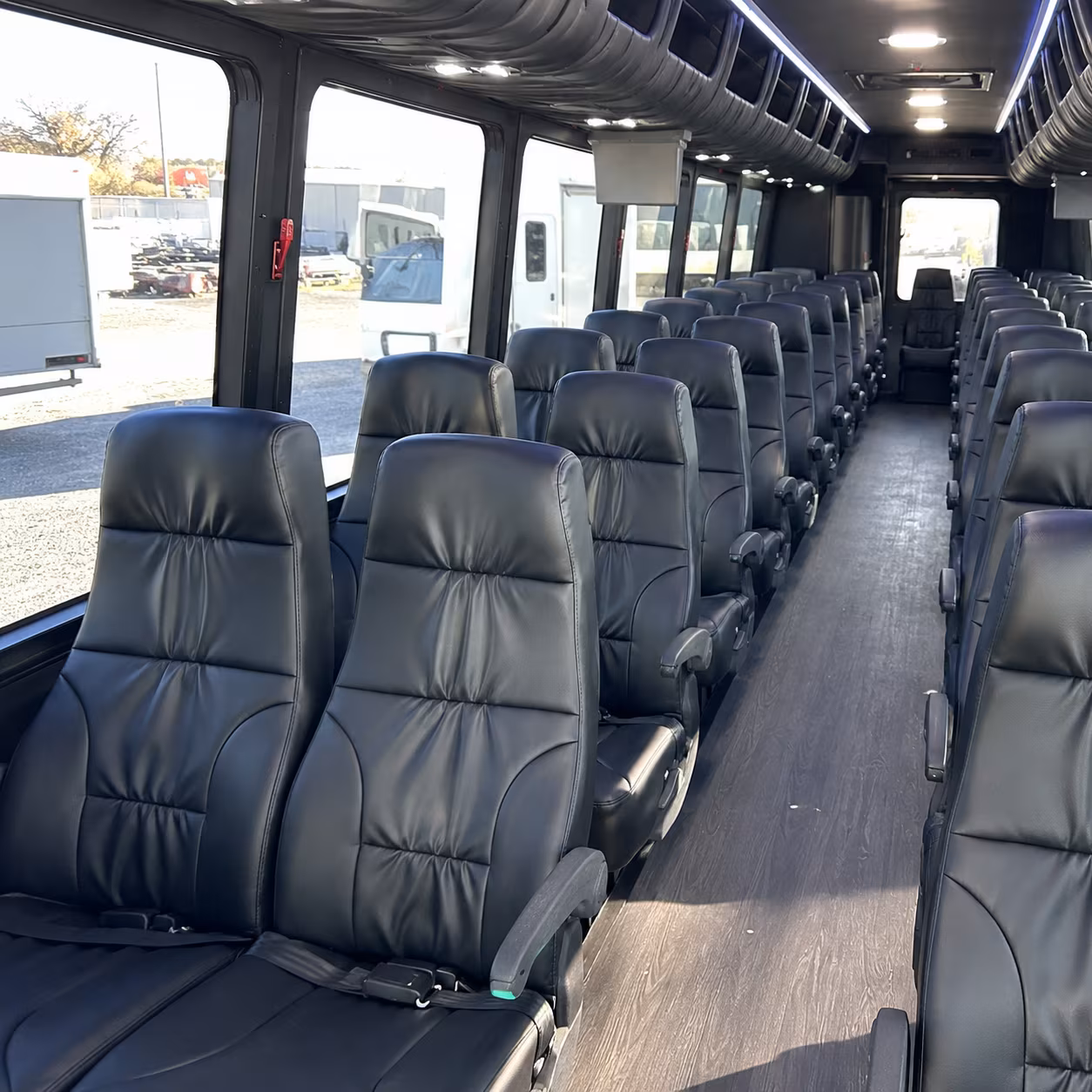 casper wine tour brewery transportation onboard seating