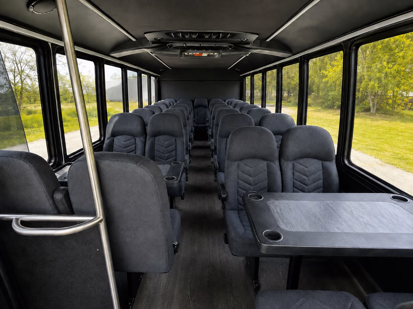 minibuses for casper wedding party transportation on the day of